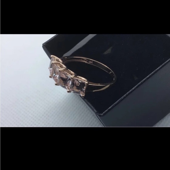 3 CARATS NATURAL PRINCESS MORGANITE, STAMPED 14K ROSE GOLD - Picture 5 of 9